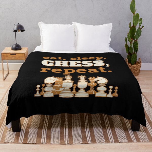 Item preview, eat sleep chess repeat designed and sold by harshini2art.