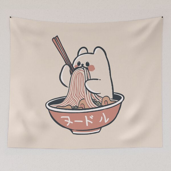 Item preview, Corgi Eating Ramen Noodles designed and sold by DioSo.