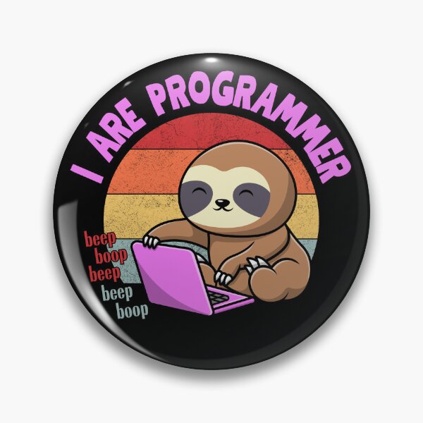 Item preview, I are programmer, I are cute sloth designed and sold by CleanDecor.