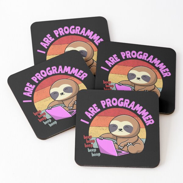 Item preview, I are programmer, I are cute sloth designed and sold by CleanDecor.