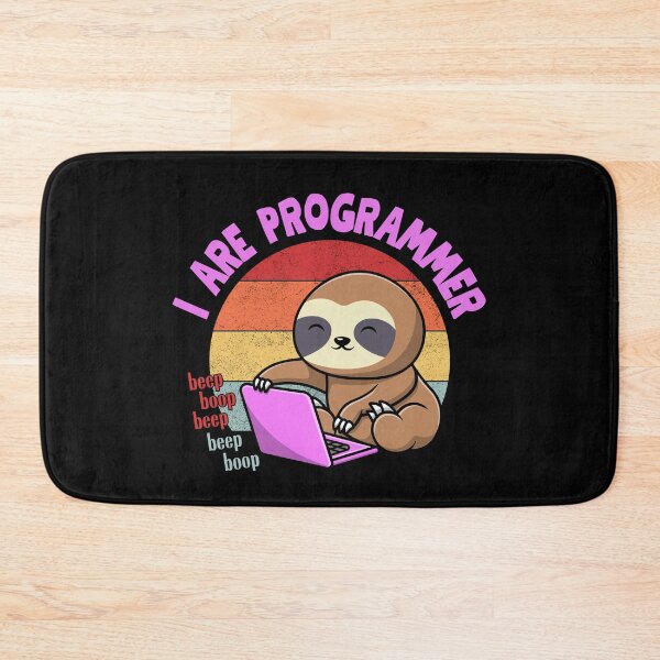 Item preview, I are programmer, I are cute sloth designed and sold by CleanDecor.