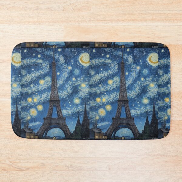 Item preview, Starry Night in Paris Van gogh Style Eiffel Tower Painting for Van gogh Lovers designed and sold by Vangoholic.