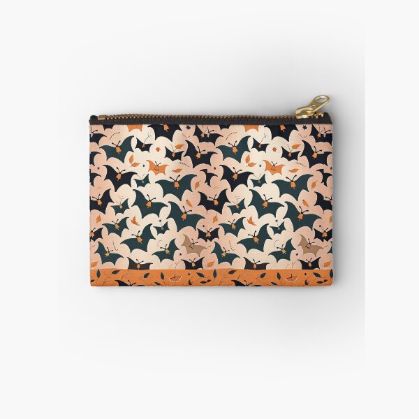 Item preview, Flying Bats Halloween Print Autumn Fall Leaves Thanksgiving designed and sold by CoffeeIsATrip.