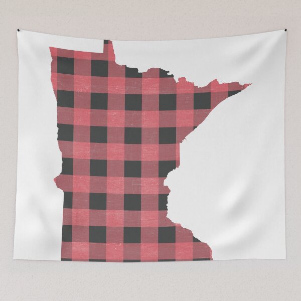 Item preview, Minnesota Plaid in Coral designed and sold by Maren Misner.