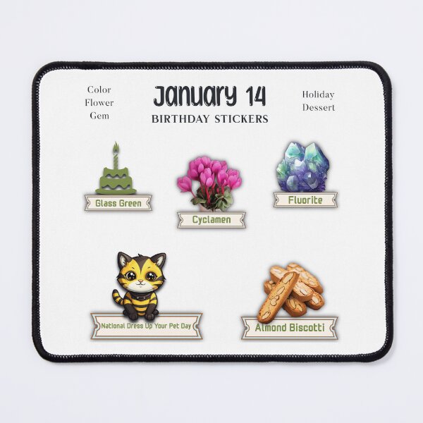 Item preview, January 14 Birthday pack designed and sold by ZenEverAI.