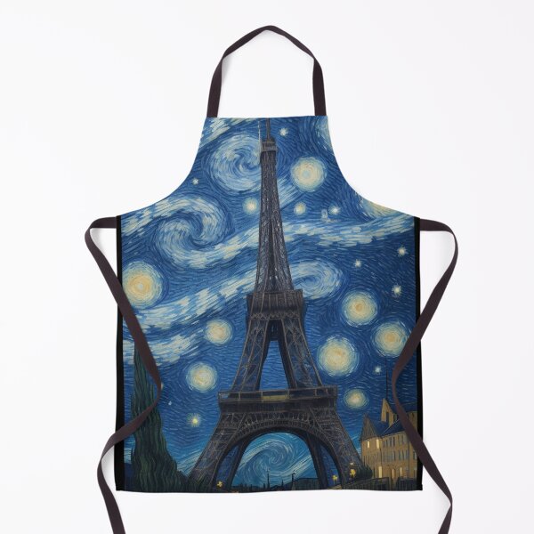 Item preview, Starry Night in Paris Van gogh Style Eiffel Tower Painting for Van gogh Lovers designed and sold by Vangoholic.