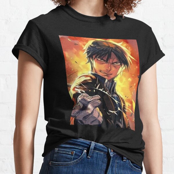 Fullmetal Alchemist Roy Mustang Name Anime T-Shirt by Anime Art