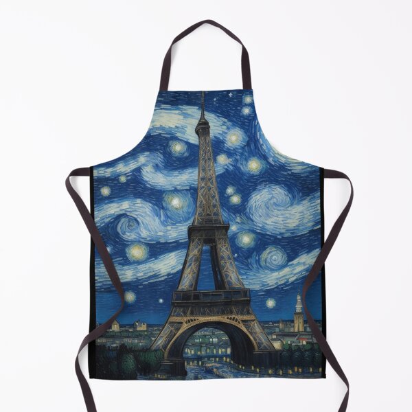 Item preview, Starry Night in Paris Van gogh Style Eiffel Tower Painting for Van gogh Lovers designed and sold by Vangoholic.