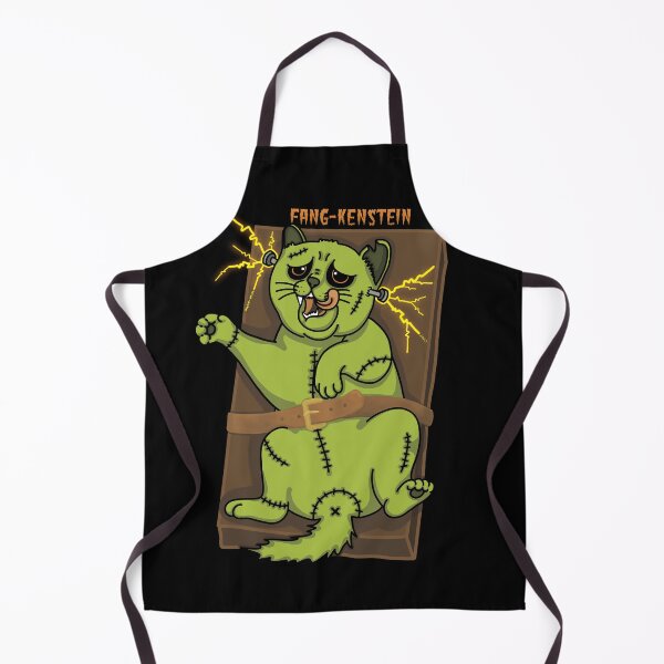 Item preview, The Frankenstein Cat Lying on Back, Belly up designed and sold by meow-mom.