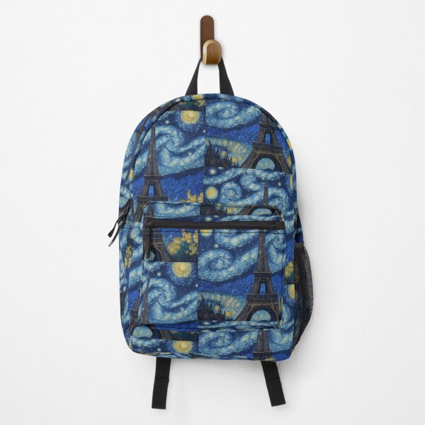 Item preview, Starry Night in Paris Van gogh Style Eiffel Tower Painting for Van gogh Lovers designed and sold by Vangoholic.