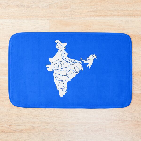 Item preview, India High Quality River Map designed and sold by SFFStore.