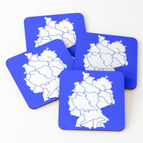 Item preview, Germany River Map designed and sold by SFFStore.