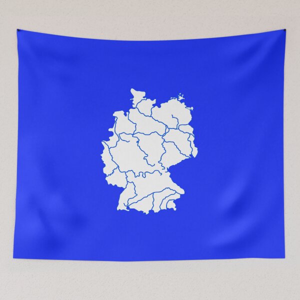 Item preview, Germany River Map designed and sold by SFFStore.