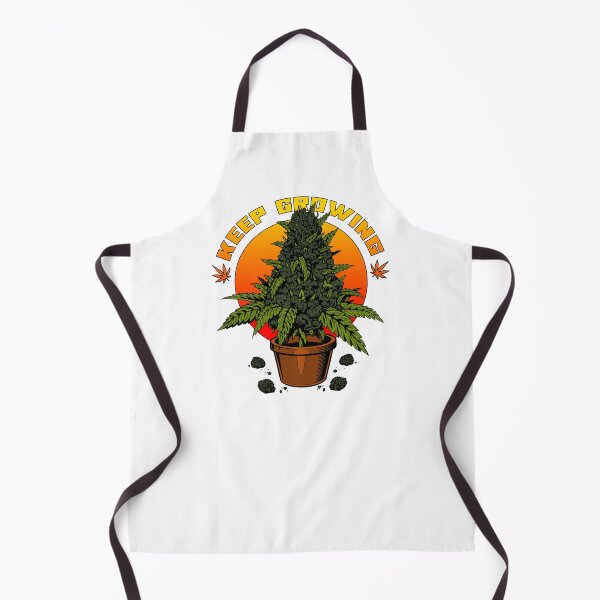 Item preview, Keep Growing | Cannabis Bud in a Pot in front of a Sunset designed and sold by ProdbyNiECO.