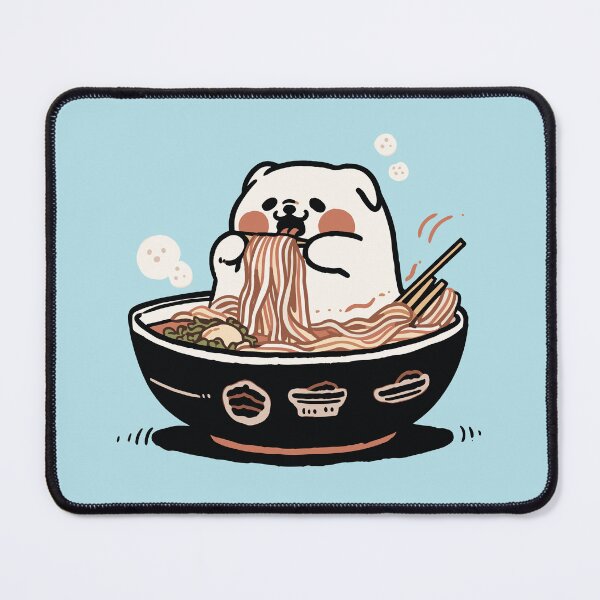 Item preview, Corgi Eating Ramen Noodles designed and sold by DioSo.