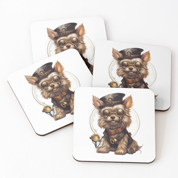 Item preview, Yorkie Steampunk captain designed and sold by kentHdesigns.