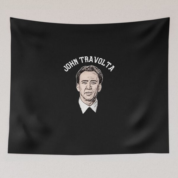 Item preview, Sports Ed Nicolas Cage As John Travolta, (White) Shirt designed and sold by JosinrAguinaga.