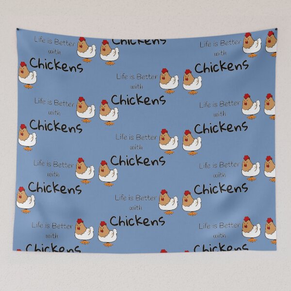 Item preview, Life is Better with Chickens designed and sold by MissLadyGraves.