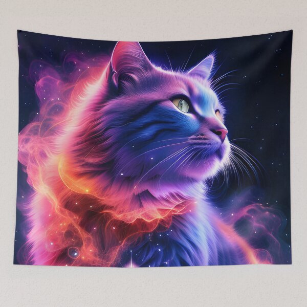 Item preview, Cosmic cat designed and sold by ColouryourlifeBE.