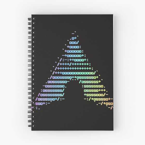 Item preview, Arch-Linux-Rainbow-ASCII-Logo-- designed and sold by AbielCushman.