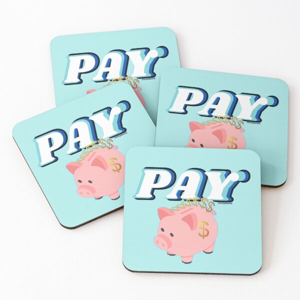 Item preview, Retro Style Pay Pig designed and sold by FetUphoria.