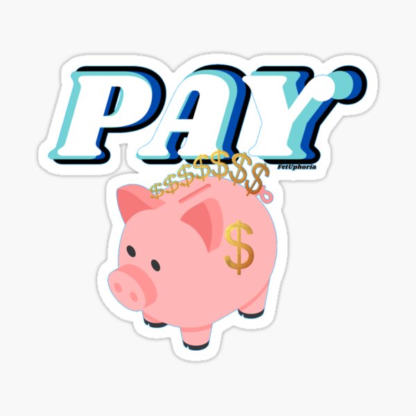 Item preview, Retro Style Pay Pig designed and sold by FetUphoria.