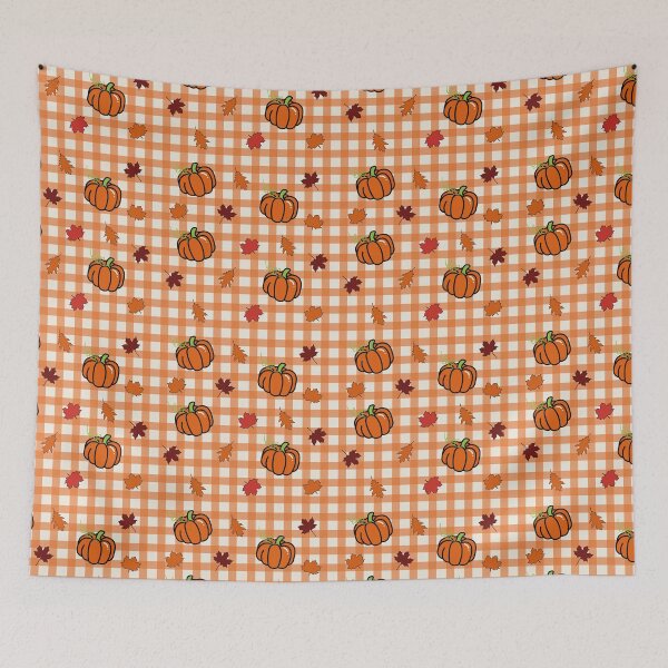 Item preview,  A cozy fall and pumpkin pattern designed and sold by VirtualPalette.