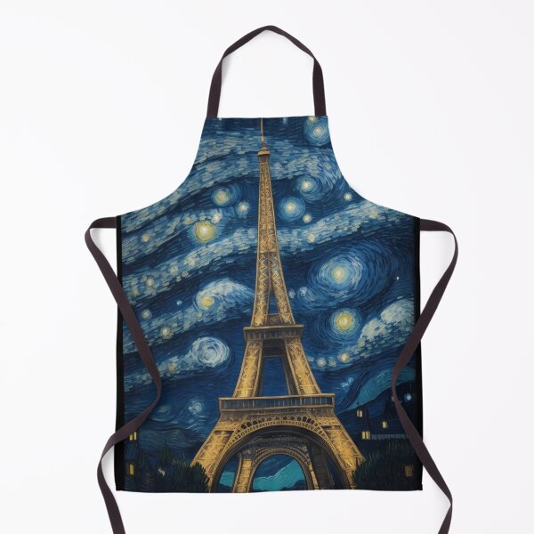 Item preview, Starry Night in Paris Van gogh Style Eiffel Tower Painting for Van gogh Lovers designed and sold by Vangoholic.