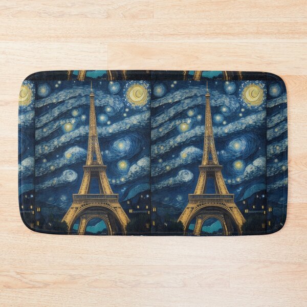 Item preview, Starry Night in Paris Van gogh Style Eiffel Tower Painting for Van gogh Lovers designed and sold by Vangoholic.