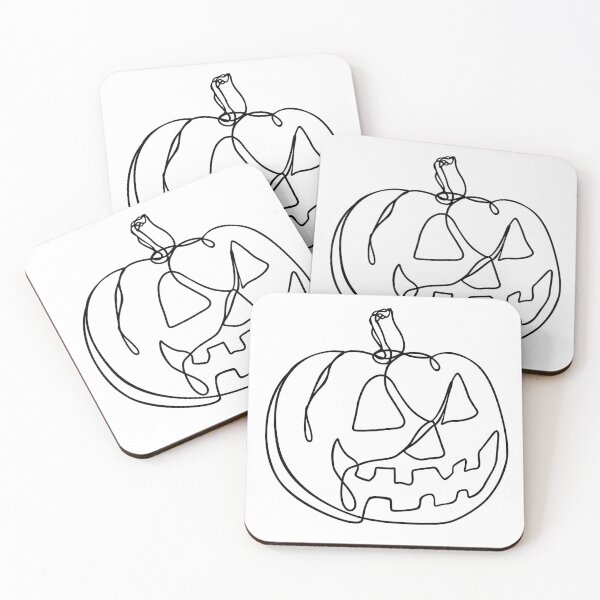 Item preview, Jack O Lantern Line Art | Spooky Season Halloween | Pumpkin Carving designed and sold by RachelFCreative.