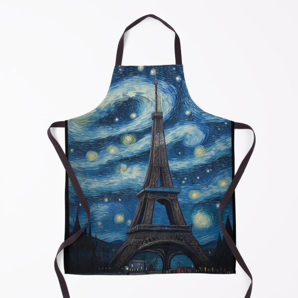 Item preview, Starry Night in Paris Van gogh Style Eiffel Tower Painting for Van gogh Lovers designed and sold by Vangoholic.