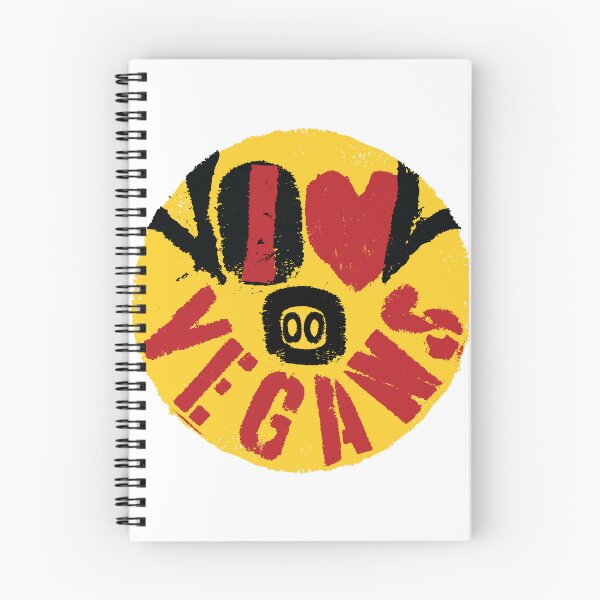 Item preview, I LOVE VEGANS -message from a happy face pig designed and sold by pelagio.