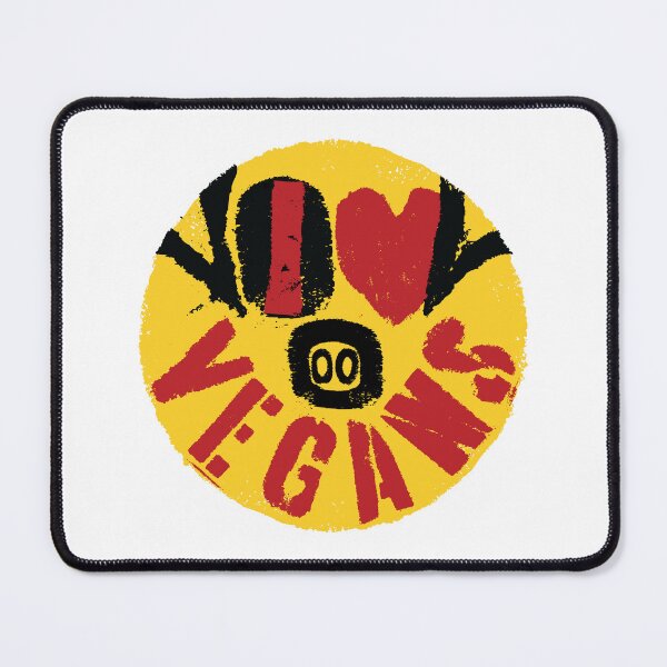 Item preview, I LOVE VEGANS -message from a happy face pig designed and sold by pelagio.