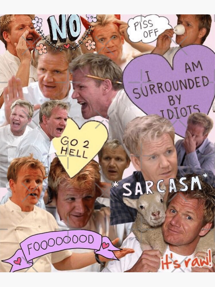 Funny chicken meme from gordon ramsay Sticker for Sale by TheBritishShop