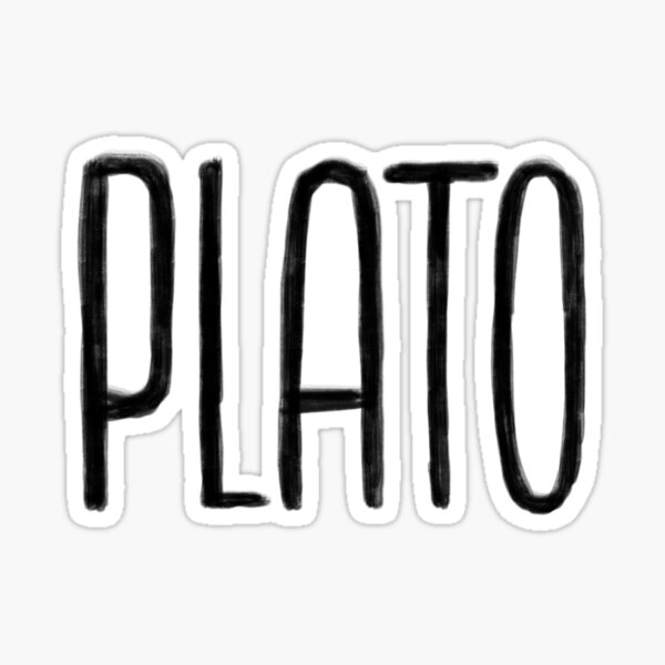 Vista previa del artículo con la obra «Filosofía Platón», diseñado y vendido por badlydrawnbabe.