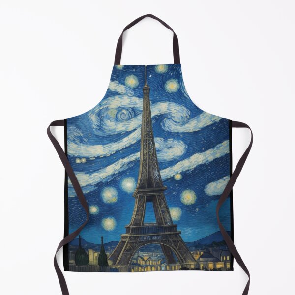 Item preview, Starry Night in Paris Van gogh Style Eiffel Tower Painting for Van gogh Lovers designed and sold by Vangoholic.