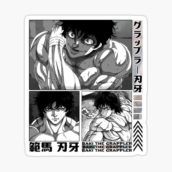 Yuichiro Hanma Baki the grappler sticker Sticker for Sale by