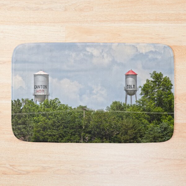 Item preview, Canton, Kansas, Hot and Cold Water Towers designed and sold by Catherine Sherman.