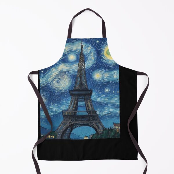Item preview, Starry Night in Paris Van gogh Style Eiffel Tower Painting for Van gogh Lovers designed and sold by Vangoholic.