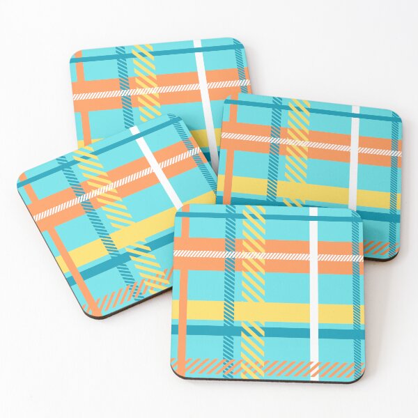 Item preview, Happy Bright Aqua Blue Plaid designed and sold by ColorfulKiddos.