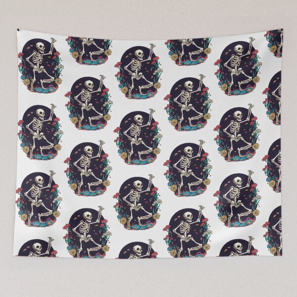 Item preview, Floral Dancing Skeleton designed and sold by betrayedsky.