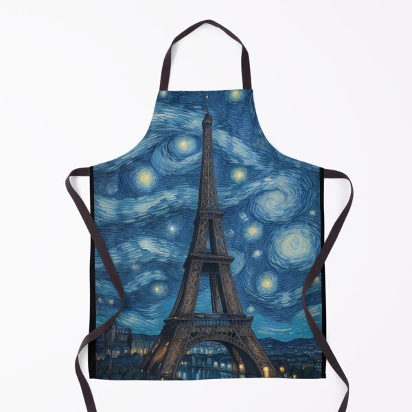 Item preview, Starry Night in Paris Van gogh Style Eiffel Tower Painting for Van gogh Lovers designed and sold by Vangoholic.