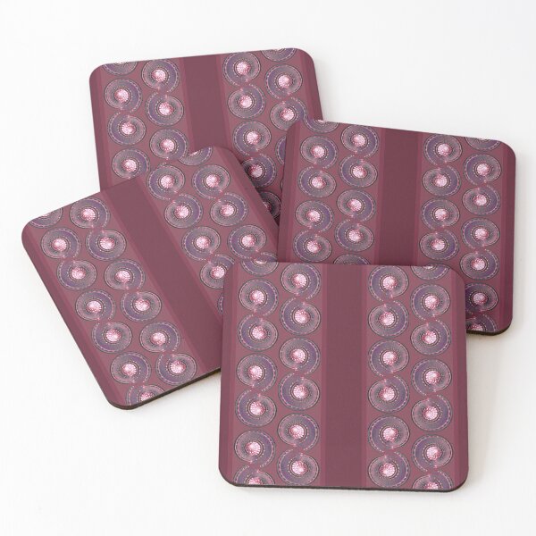 Item preview, Sundial large stripe in claret designed and sold by LisaLeQuelenec.