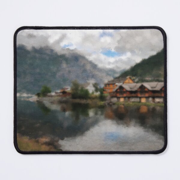 Item preview, House on a lakeshore in a Mountain designed and sold by Paint Dream  Style.