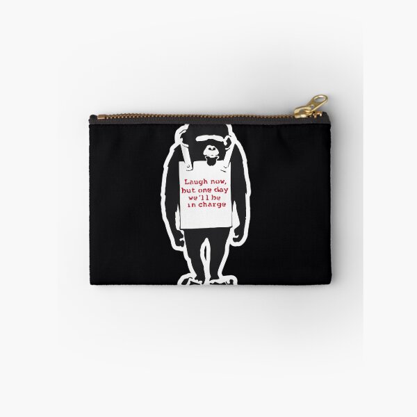 Item preview, Banksy Quote Monkey Chimpanze Laugh Now	 designed and sold by nwnqumdm54.