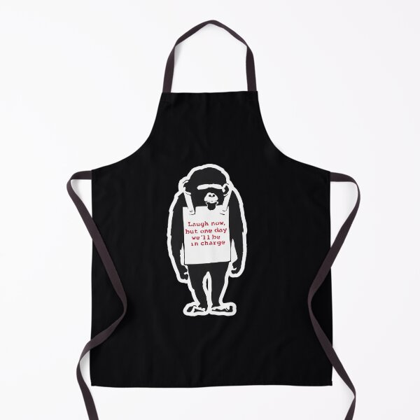 Item preview, Banksy Quote Monkey Chimpanze Laugh Now designed and sold by nwnqumdm54.