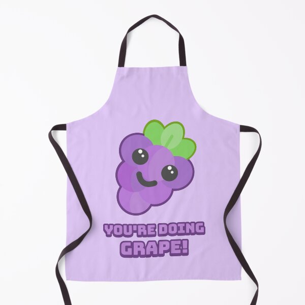 Item preview, You're Doing Grape! Cute Grape Cartoon designed and sold by PMCreative.