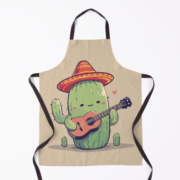 Artikelvorschau, Sombrero-Kaktus, der Gitarre spielt. Gruseliges, süßes Mariachi-Monster. entworfen und verkauft von lunaticbear.