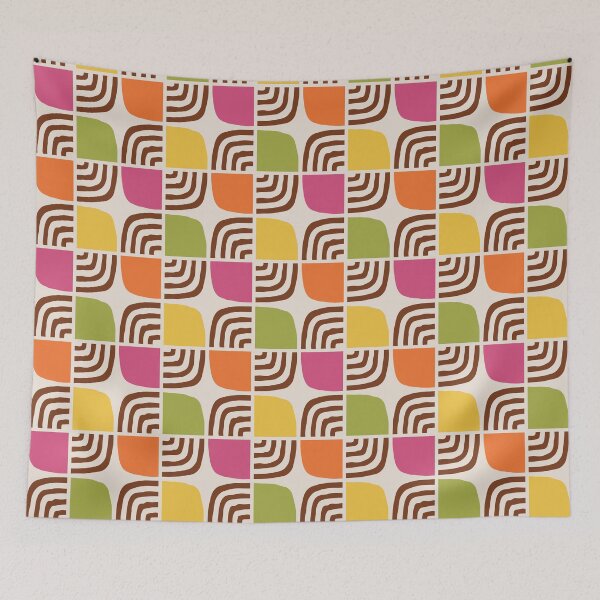 Item preview, Mid Century Modern Atomic Age Geometric Pattern 527 Mid Mod designed and sold by tonymagnerart.