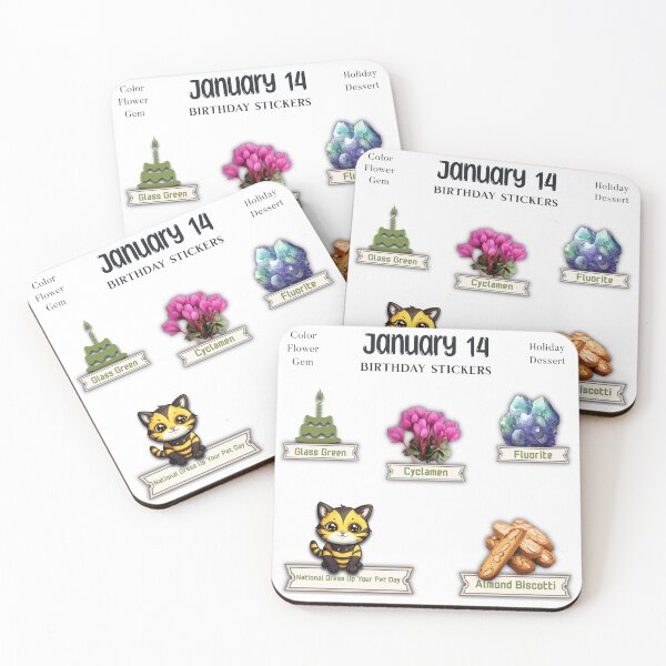 Item preview, January 14 Birthday pack designed and sold by ZenEverAI.